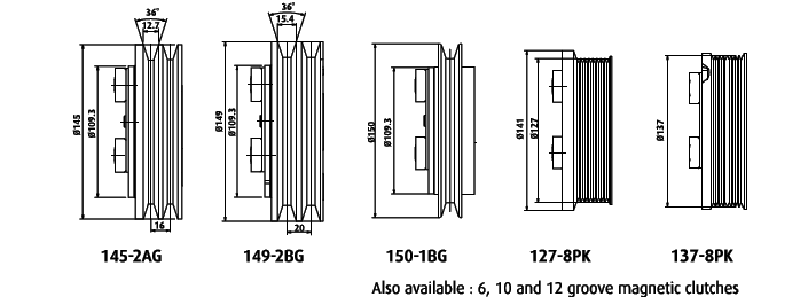 TM21 Magnetic Clutches